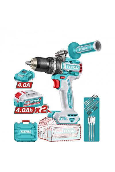 TOTAL TIDLI209686E 20V 96Nm Akülü Darbeli Matkap