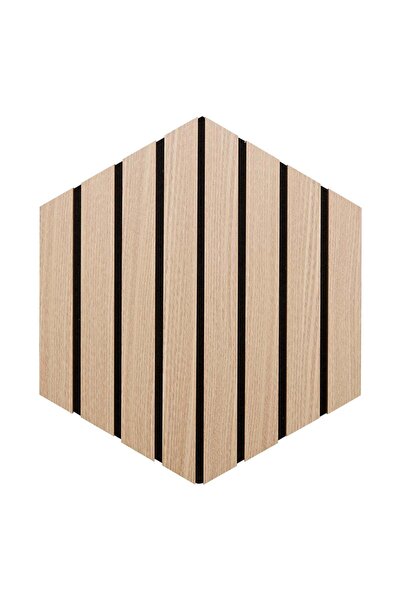 Atmosphera Set de 3 panouri decorative din șipci de lemn Colva - Aspect steja...