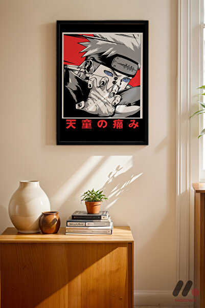 Modiwa Design Naruto Pain Poster, Siyah Çerçeveli Duvar Tablosu - Anime Sever...