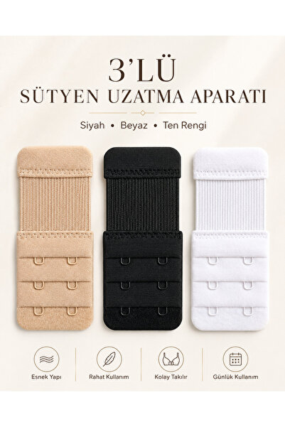 cicial Lastikli Sütyen Uzatma Kopçası Agraf/ Aparatı
