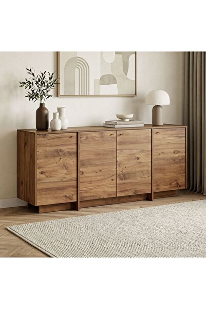 Rani Mobilya Rani Home Konsol Beyaz - Atlantik Çam 180 Cm GD-5779