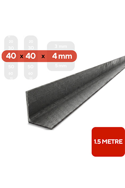 mm demir market Dayanıklı L Köşebent Demir 40x40x4 mm 1,5 Metre | Kaynak, Raf...