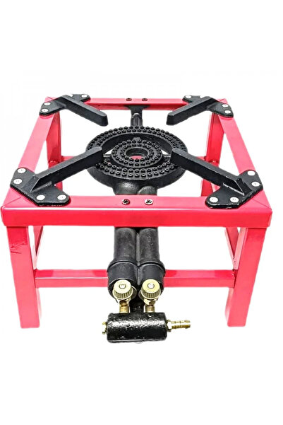 Generic Red Stove 2 Round Burners