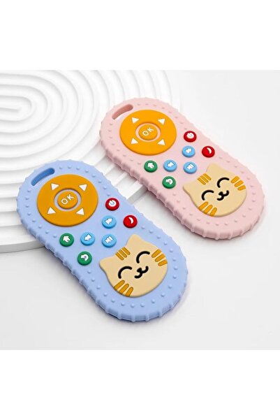 Generic BPA-Free Silicone Baby Teether – Remote Control & Cat Shape Design – ...