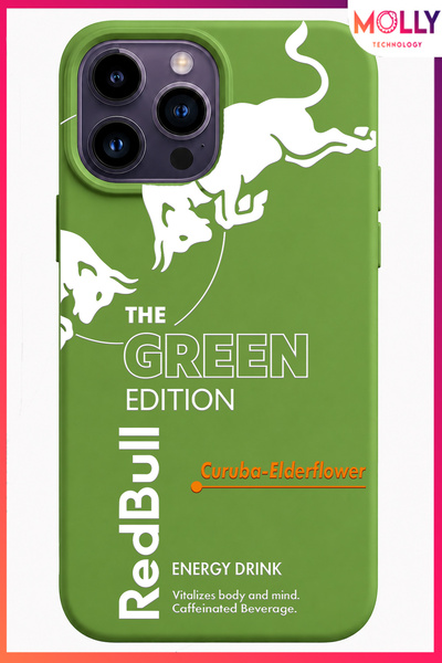 Molly iPhone 14 PRO MAX İçin Fıstık Yeşili The Green Edition Desenli İçi Kadi...