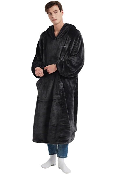 casme Wearable Blankets for Women and Man Plus Size Bathrobe Home Robe Plush ...
