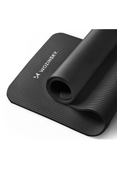 WOZINSKY Saltea de fitness 181 X 63 X 0.9 cm Negru Pentru fitness și gimnastică