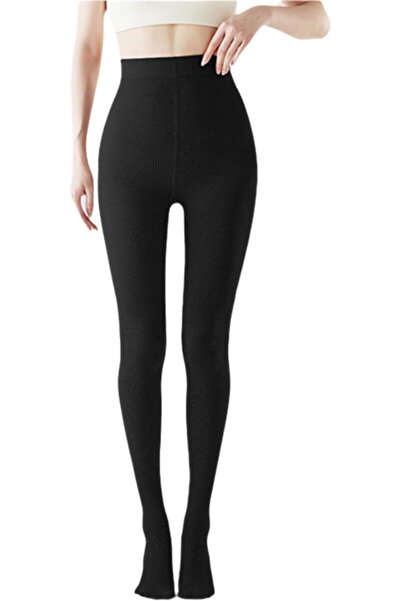 casme Womens Fleece Lined Leggings High Waisted Tummy Control Thermal Winter ...