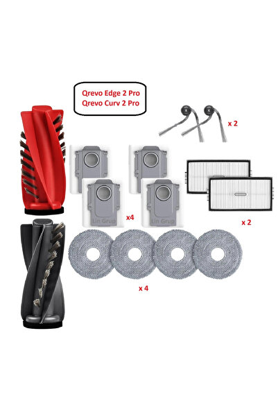 LİN GRUP Roborock Qrevo Edge 2 Pro Curv 2 RRE0VSP model uyumlu yedek parça