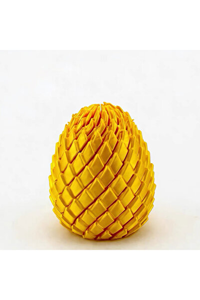 Choice4 yellow 3D Printing Dragon Egg Stress Relief Model, Deformable Twist E...