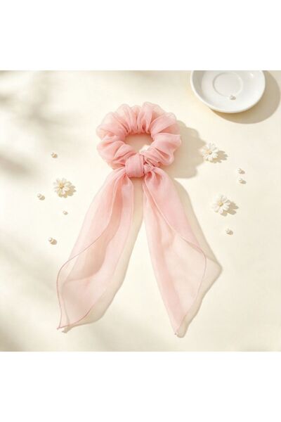 idei Elastic de păr cu fundiță fluturaș, scrunchie femei din material ușor, a...