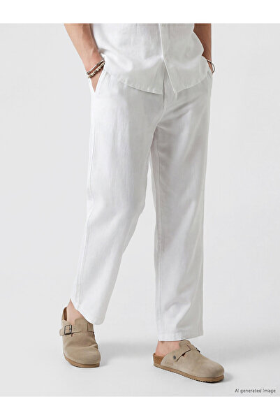 LC Waikiki Nevavm Relax Fit Linen Look Men's Trousers with a Difference