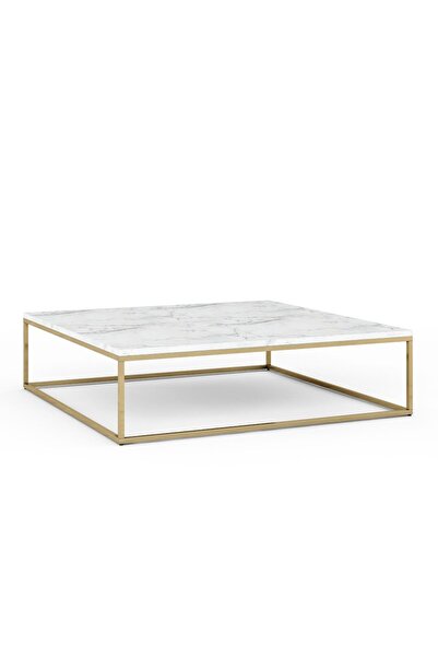 Roots Furniture طاولة قهوة مربعة من الرخام