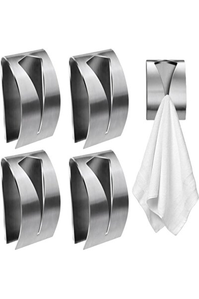 STARSTAR Suitable for Towel Hooks 4 Pieces Self-Adhesive Holder Bathroom Kitc...