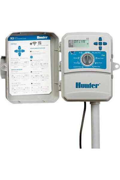 Hunter Industries Προγραμματιστής Ποτίσματος με Πίνακα Ελέγχου Ισχύος 8 Θέσεω...