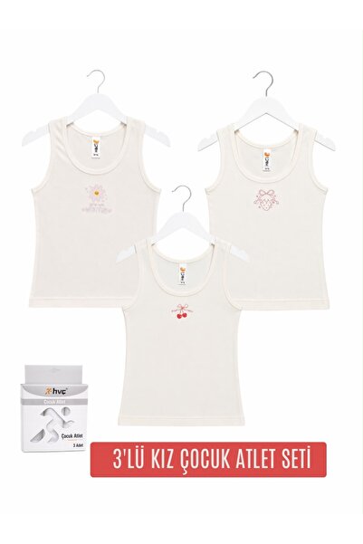 H&C COOLBOY 3-Pack Girls' Printed 100% Cotton Thick Strap Undershirt with Sof...