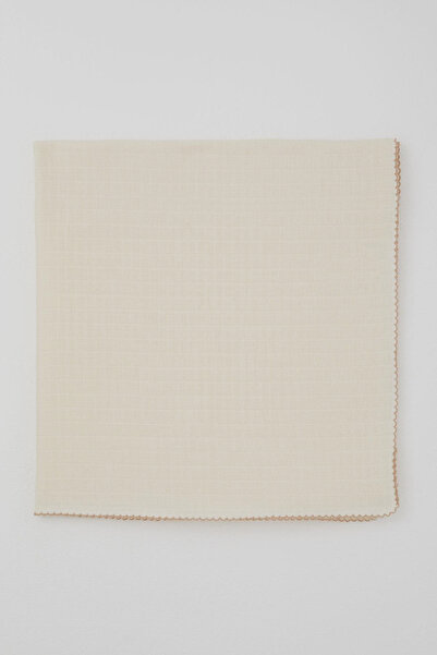 Breeze Newborn Baby Muslin Blanket Square Patterned Standard, Cream