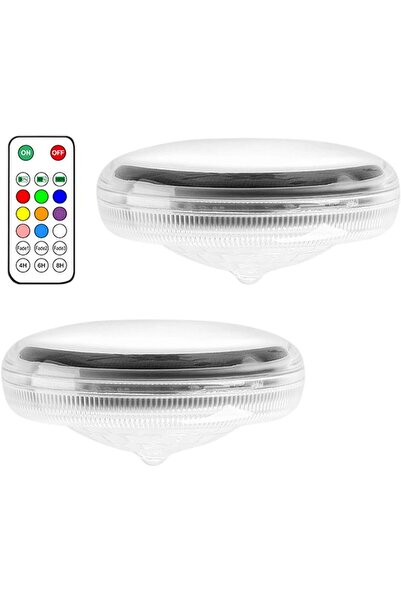 STARSTAR A set of two suspended solar pool lights, featuring vibrant colors a...