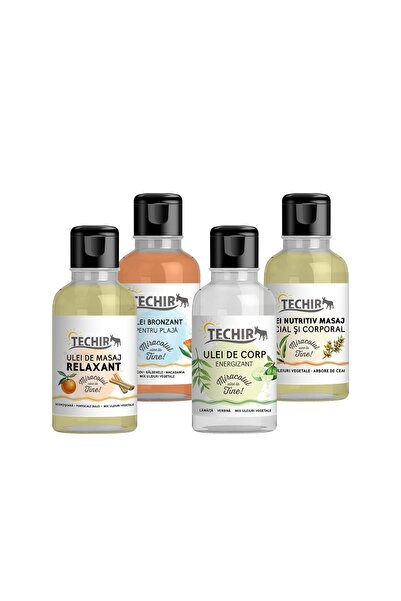 Techir KIT TESTER 4 ULEIURI DE MASAJ 100 ML