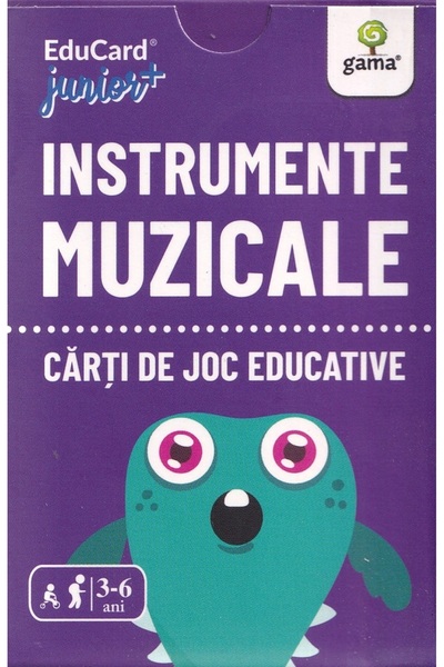 Gama Instrumente muzicale. Carti de joc educative