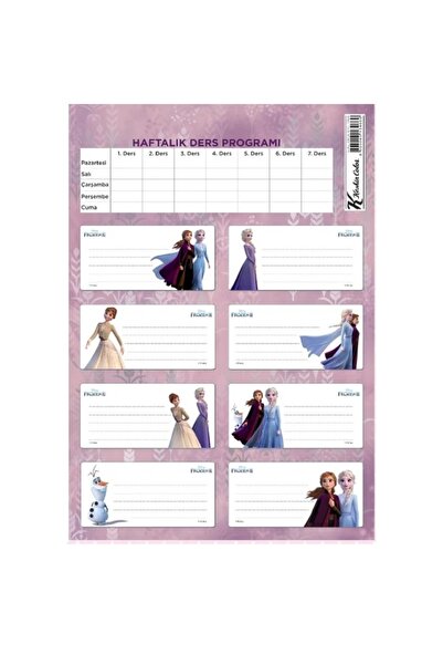 Keskin Agendă școlară cu tema Elsa Anna, cu program de cursuri, 3 pagini, 24 ...