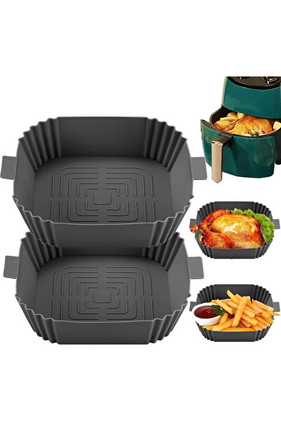 STARSTAR 2-Piece Silicone Baking Mold for Air Fryers - Air Fryer Baking Paper...