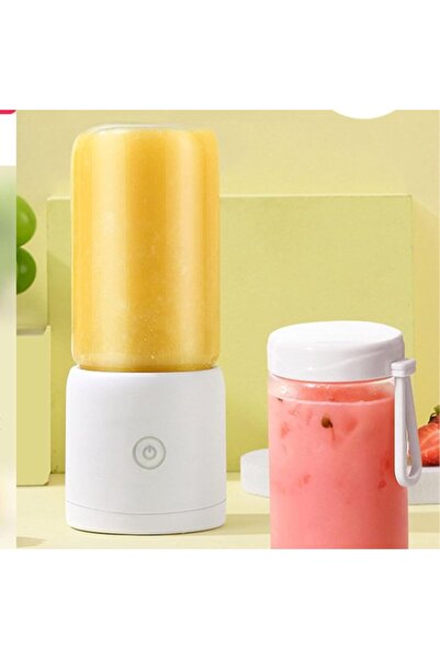 STARSTAR Electric Mini Juicer, Portable Juicer, Rechargeable 380 ml, 8 Blades...