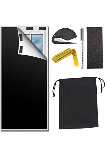 STARSTAR Adjustable 145x100 cm Velcro Portable Blackout Curtain Fabric & Sun ...