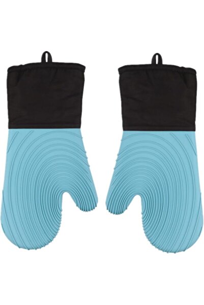 STARSTAR A pair of heat-resistant silicone grill gloves, waterproof barbecue ...