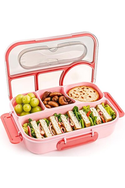 STARSTAR Adult lunchbox, 4-compartment lunchbox, drop-resistant, dishwasher s...