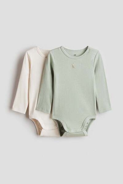 H&M 2-pack cotton bodysuits