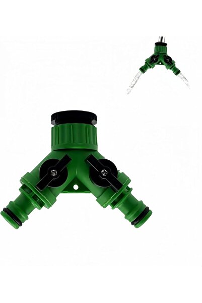 STARSTAR 5-Pack dual-outlet garden water dividers w/valve-type dual-outlet fa...