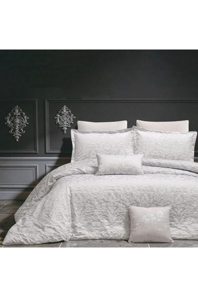 Pazar Home Bedding مفرش بازار هوم جايسون جاكار نفرين 8 قطع بحشوة مخيطة 260*240سم