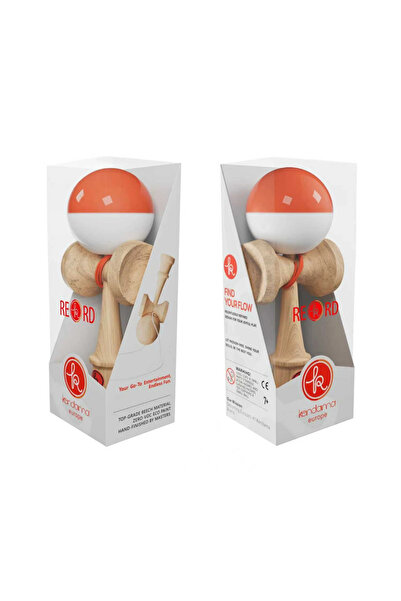 OEM Kendama Profi Europa Alb-Rosu, Cupe Mari, Base Cup, Marime Mare 18.5 cm s...