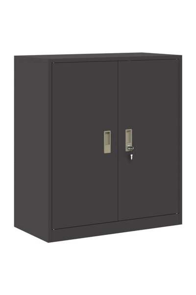 vidaxl Dulap de depozitare negru 80 x 40 x 90 cm Oțel