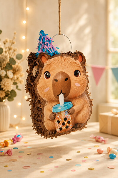 Generic Brand Piñata Capybara pentru Petrecere, din Hârtie, 39,5 x 10 x 27,5 ...
