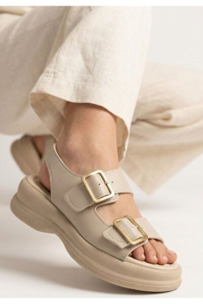DMR Elegance Kaji Nude Skin Double Buckle Sandals