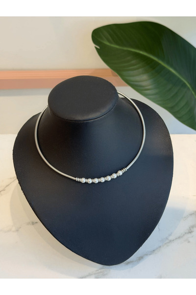 AngelsAccessories Κολιέ Τσόκερ με Μικρές Πέρλες