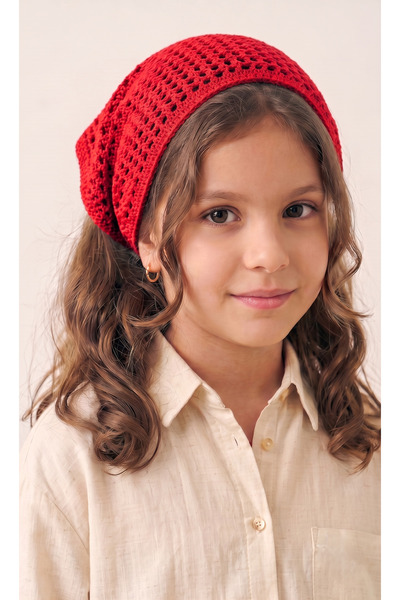 M&C Colleciton Girl's 100% Cotton Summer Mesh Knitted Scarf Bandana Hair Acce...