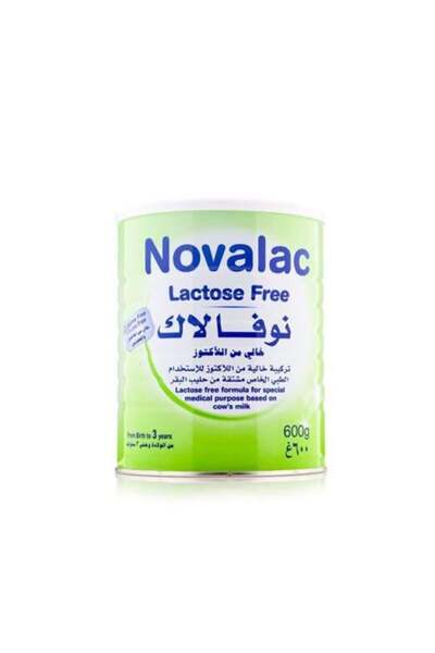 NOVALAC حليب أطفال خالٍ من اللاكتوز من الولادة حتى 3 سنوات 600 جرام