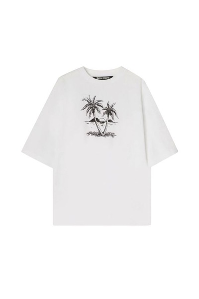 Valentino Roma Palm Angels Sunset Palms Logo T-Shirt