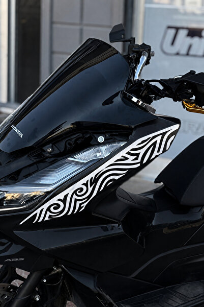 Banxtre Tribal Pattern Tattoo Sticker Left Side for Honda Pcx Side Panel (202...