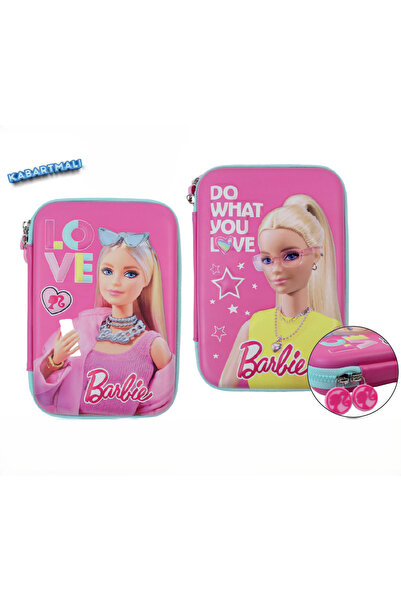 Barbie Kabartmalı Eva geniş kalemkutu kalem çantası