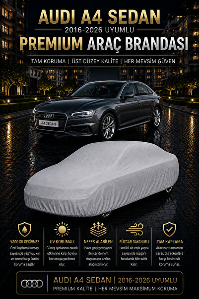 PJ & Me Audi A4 Sedan 2016-2026 Uyumlu Premium Oto Brandası 4 Mevsim Araç Kor...