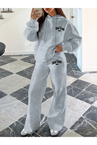 macklin Unisex Women's Men's Brooklyn New York Printed Oversize 3 Thread Hood...