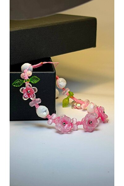 Gioriz Atelier Rose Bloom | El Yapımı Doğal Taş ve Gül Detaylı Ayarlanabilir ...