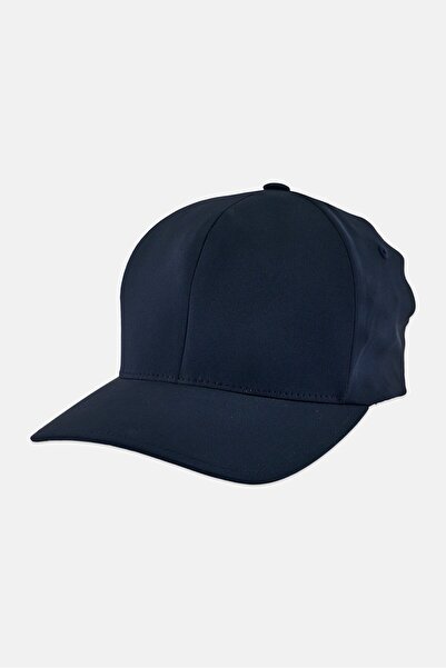 Flexfit Men Plain Delta Fitted Cap, Navy