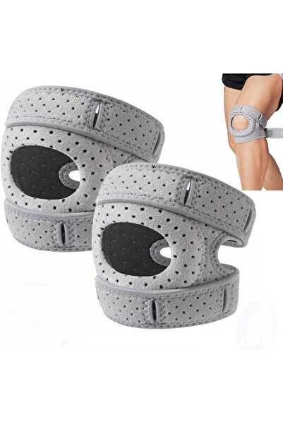 STARSTAR Professional Orthotic Knee Support Braces (1 pair, grey), adjustable...