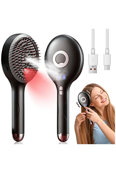 STARSTAR Smooth Steam Comb, 3-in-1 Electric Scalp Massager, 4 Massage Modes, ...