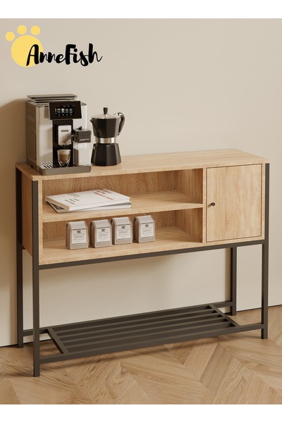 AnneFish 100*30*80cm Coffee Corner Cabinet Sideboard Table Kitchen Bakers Rac...